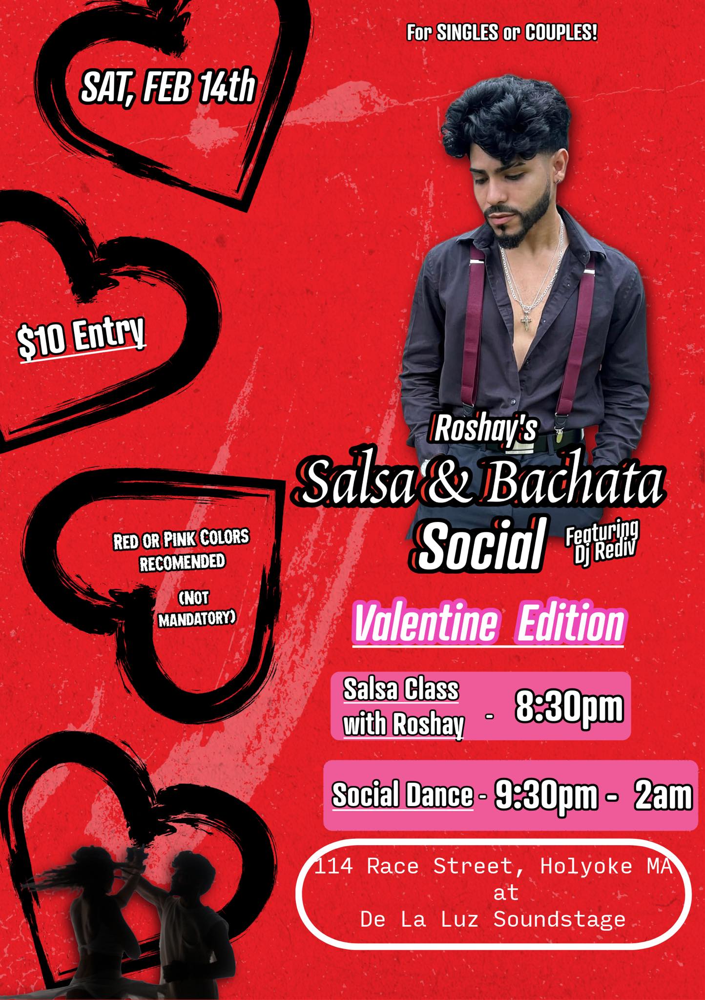 Valentine's Edition Salsa & Bachata Social — Feb 14